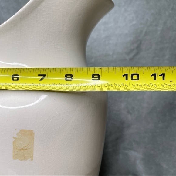 Antique Villeroy & Boch Wash Stand Set Pitcher, Basin and Soap Tray Ivory Gold - Picture 11 of 16